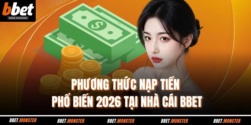 Phương thức nạp tiền phổ biến 2026 tại nhà cái BBET